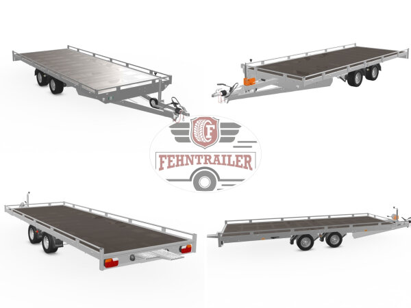 Eduard 5020 GD Autotrailer mit Reling & Rampen - 2000kg-  Lfh 72cm - 155/80R13