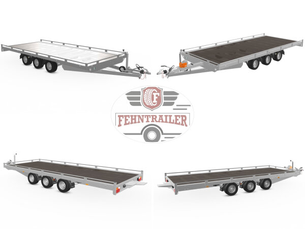 Eduard 5022 GT Autotrailer mit Reling & Rampen - 3500kg-  Lfh 63cm - 195/50R13