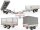 Eduard 2615 GD Heckkipper Bordwände 30cm - 2000kg- Handpumpe Lfh 72cm - 155/80R13