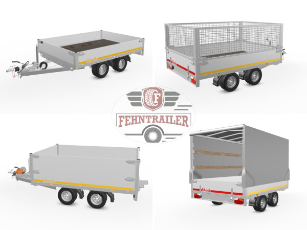 Eduard 2618 -GD- Hochlader, Bordwände 30cm -700kg- Lfh: 63cm -195/50R13