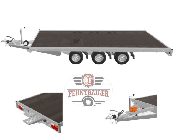 Eduard 4522 GT Plattformanhänger 3500kg-  Lfh 63cm - 195/50R13