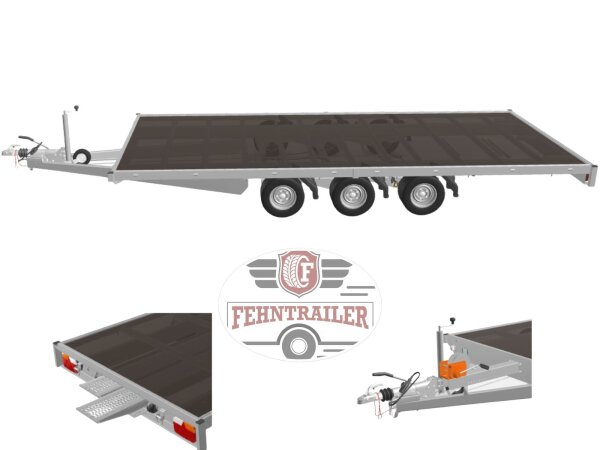 Eduard 5020 GT Plattformanhänger 3500kg-  Lfh 63cm - 195/50R13