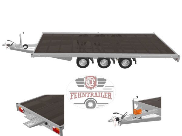 Eduard 5022 GT Plattformanhänger 3500kg-  Lfh 63cm - 195/50R13
