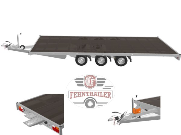 Eduard 5520 GT Plattformanhänger 3500kg-  Lfh 63cm - 195/50R13