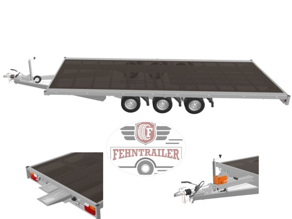 Eduard 5522 GT Plattformanhänger 3500kg-  Lfh 63cm - 195/50R13