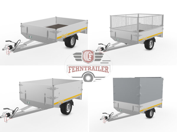 Eduard 2014 -GE- Hochlader, Bordwände 30cm -700kg- Lfh: 63cm -195/50R13