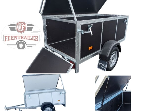 VDM Bagagewagen 200 Deckelanhänger Braun