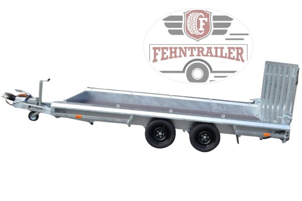 Vlemmix Maschinentransporter L 400x180 Tandem Multiplex-Standard---Auffahrklappe