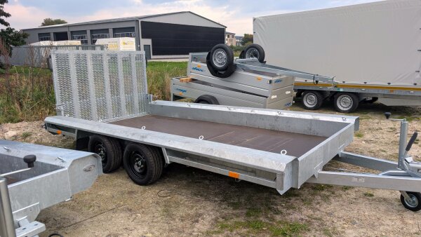 Vlemmix Maschinentransporter L 400x180 Tandem Multiplex-Standard---Auffahrklappe