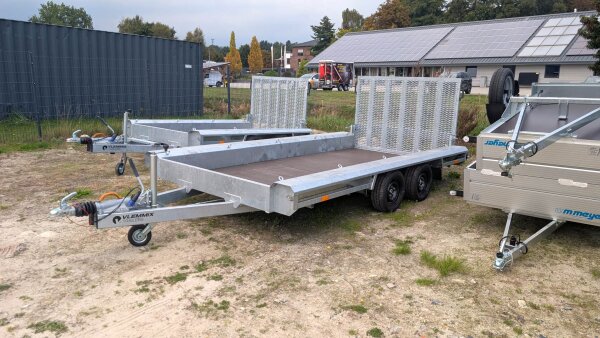 Vlemmix Maschinentransporter L 400x180 Tandem Multiplex-Standard---Auffahrklappe