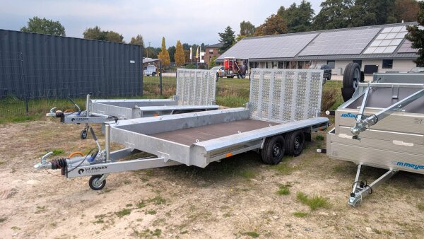 Vlemmix Maschinentransporter L 400x180 Tandem Multiplex-Standard---Auffahrklappe