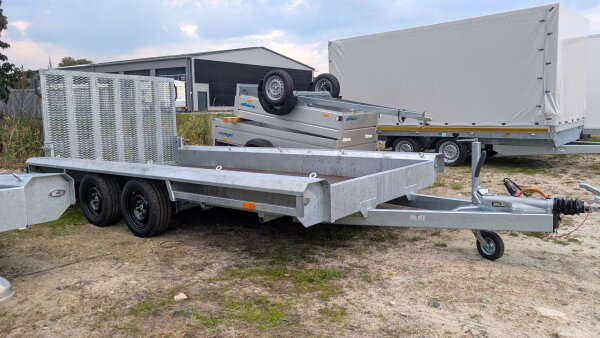 Vlemmix Maschinentransporter L 400x180 Tandem Multiplex-Standard---Auffahrklappe